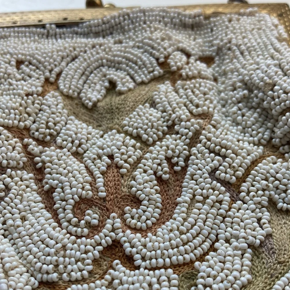 Vintage Beaded Change Purse Seed Beads Made in France authentic original… - Picture 3 of 10